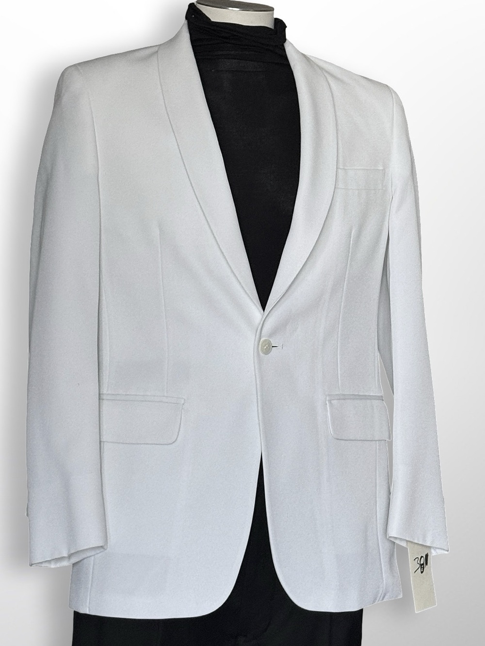 70s Raffinati Robert Wagner White Tuxedo Dinner Jacket Shawl Austin Powers VNTG